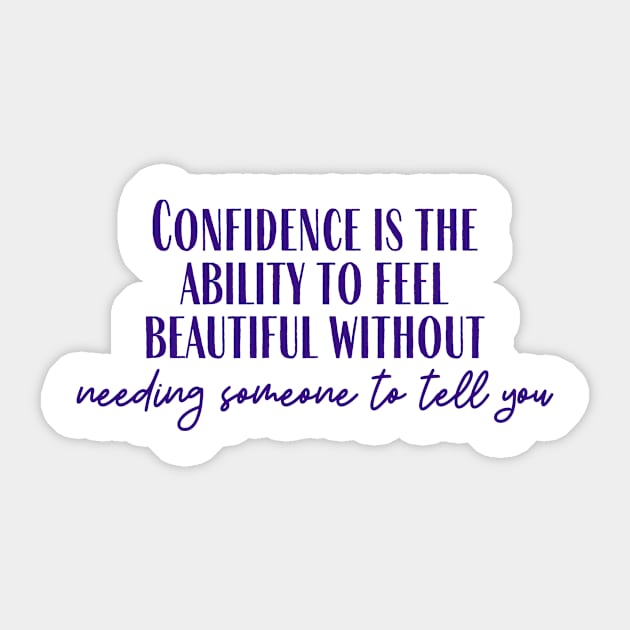 Confidence Sticker by ryanmcintire1232